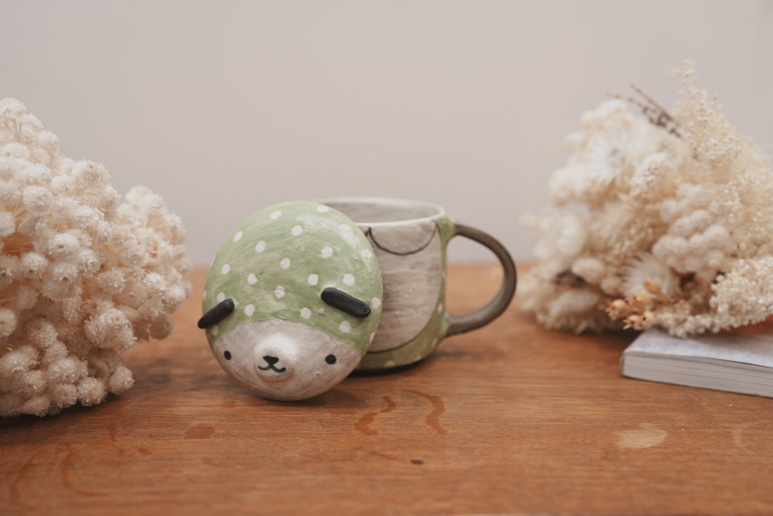 Fumiko Tsuchihashi 土橋文子 - Mug with Lid FT10 #4