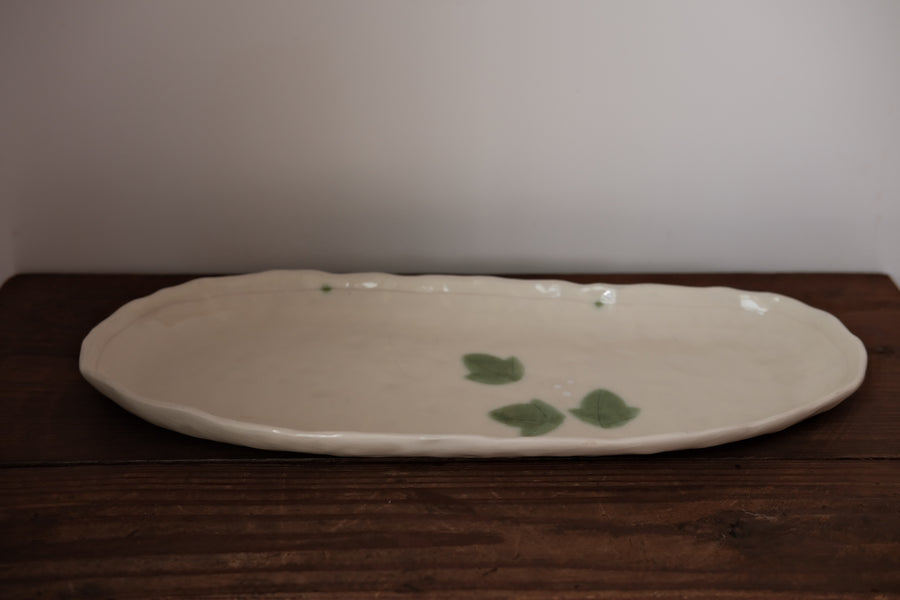 Japanese Shunryoku Green Leaf Large Plate Collection