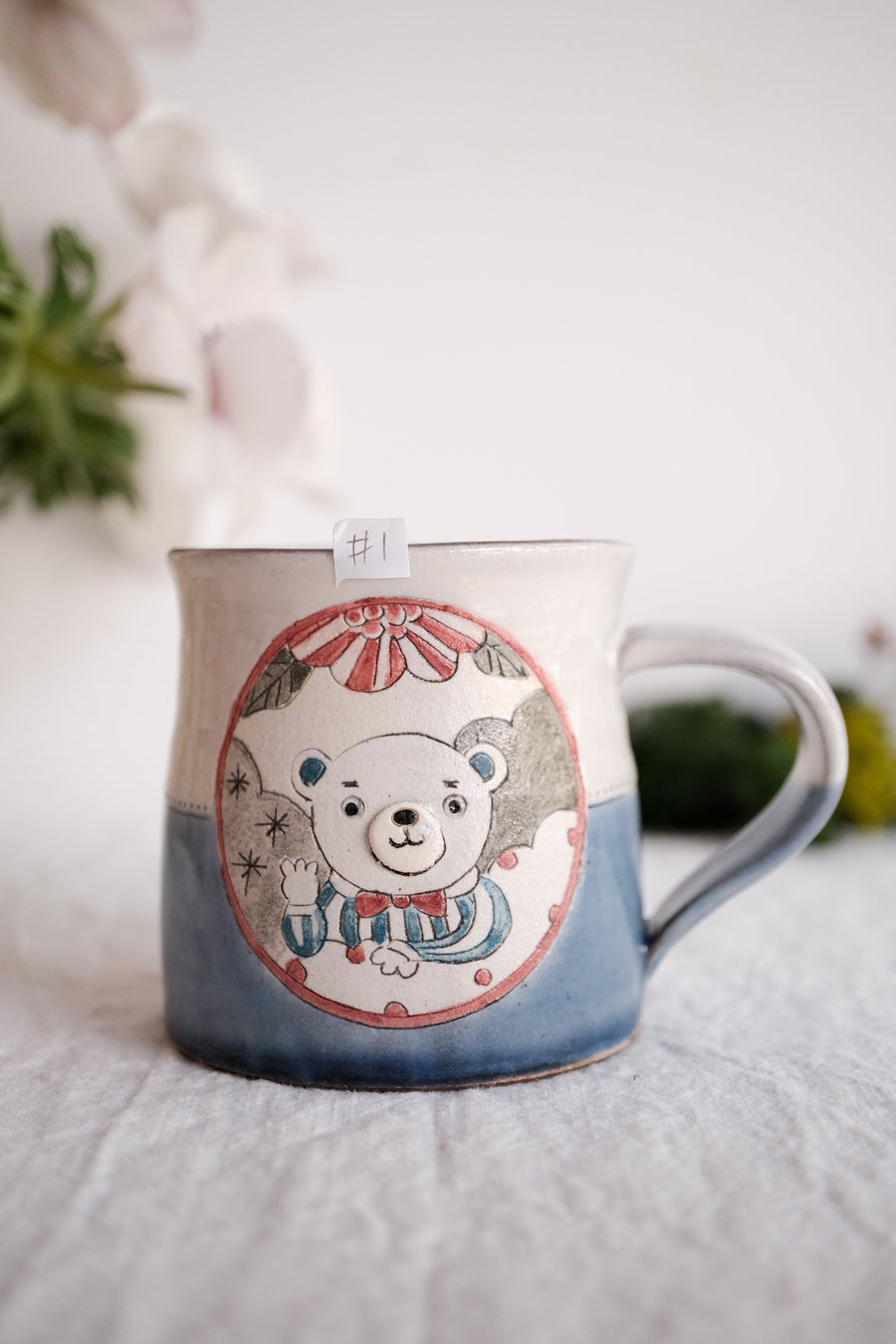 Tsubouchi Mayumi 坪内真弓 Hand Painted Mug MT09 - #1