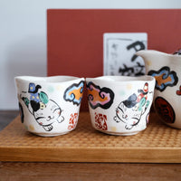 夕立窯 Japanese Style Tea Set - Lucky Cat