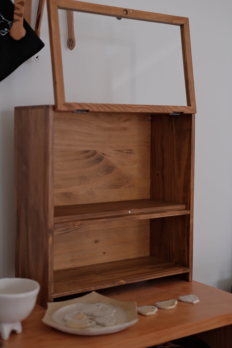 Natural Wood Storage Cabinet - Store Pick Up Only