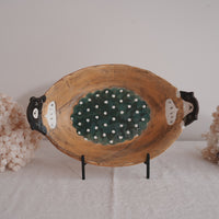 Fumiko Tsuchihashi 土橋文子 - Oval Deep Plate FT13 #4