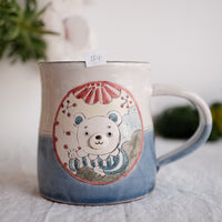 Tsubouchi Mayumi 坪内真弓 Hand Painted Mug MT09 - #4