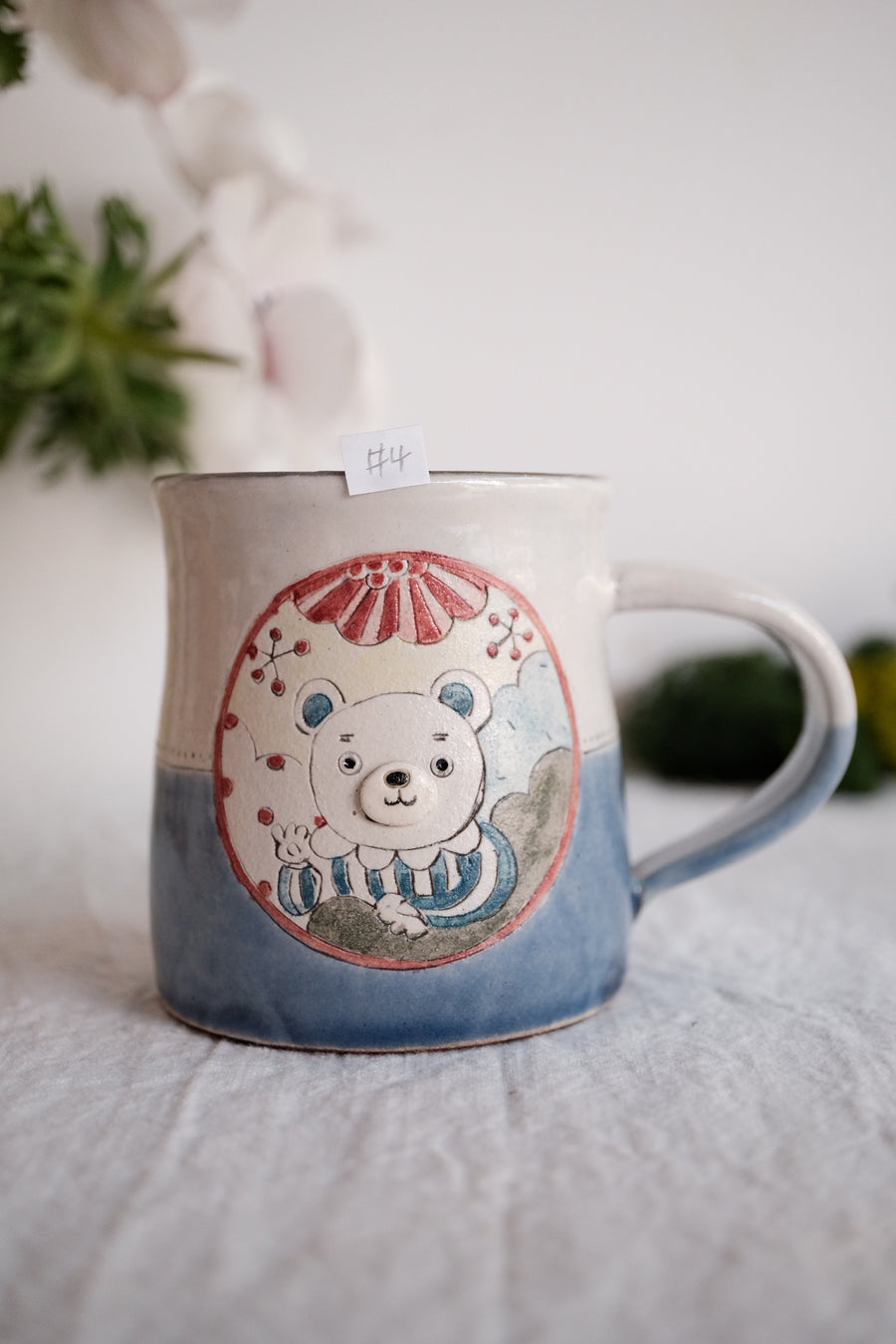 Tsubouchi Mayumi 坪内真弓 Hand Painted Mug MT09 - #4