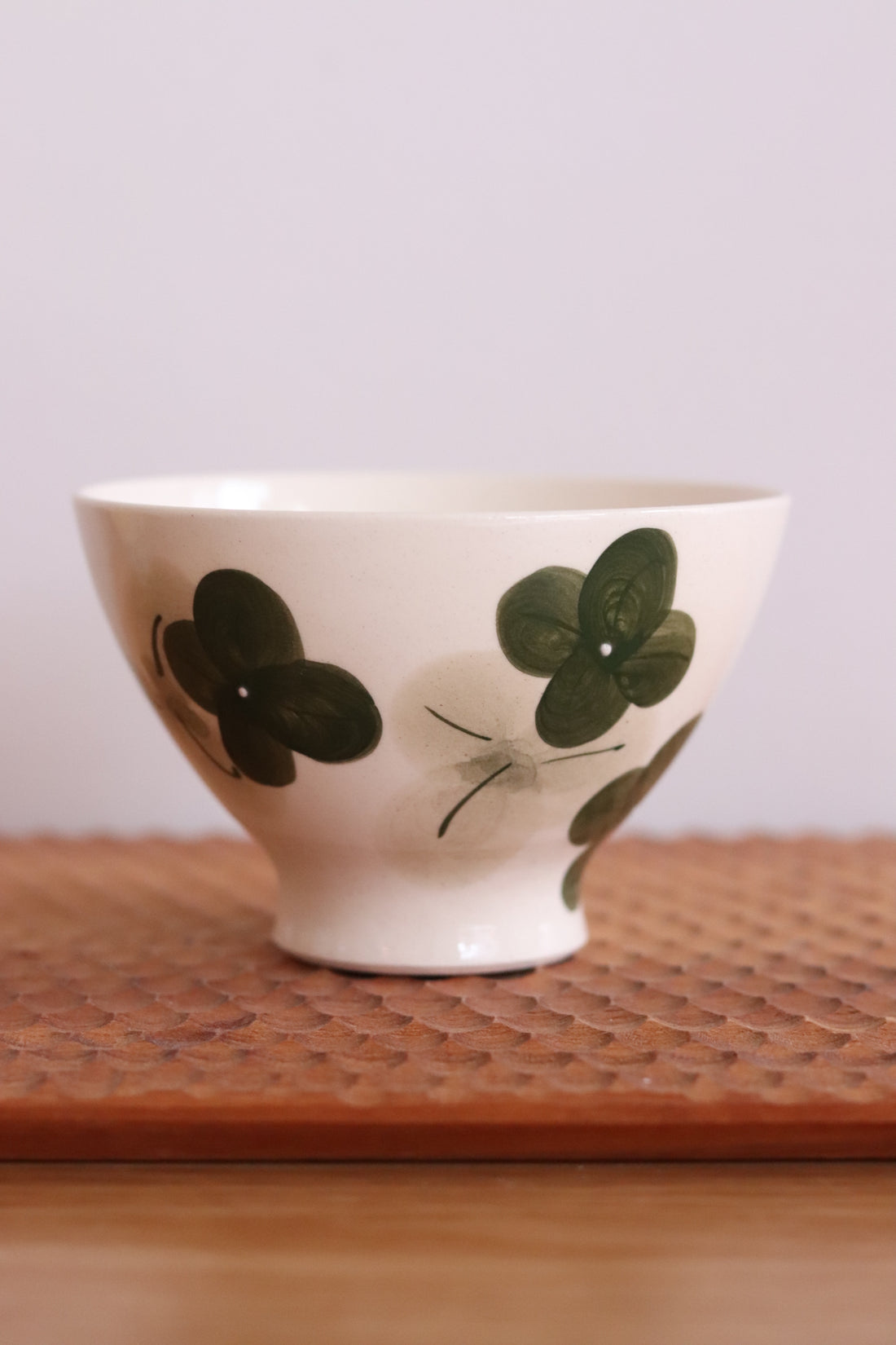 Hasami ware Arita ware Green Flower Rice Bowl