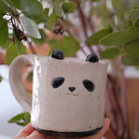 Seto Ware Handmade Clay Mug - Panda & Bear