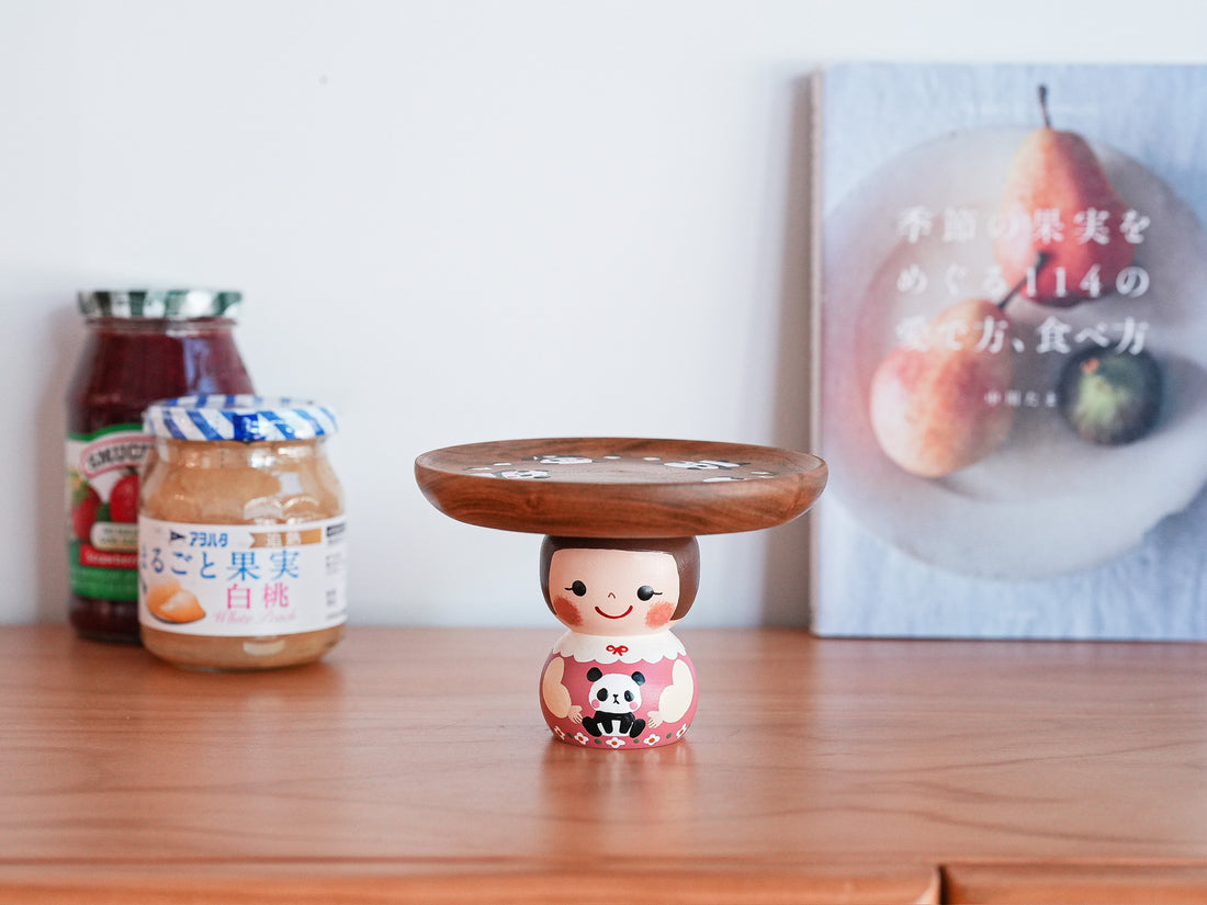 Kiezakka 木繪雜貨 Pedestal Plate - Panda KZ02