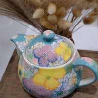 Seto Ware Flower Teapot