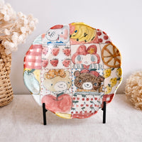 Asako Yamaguchi 山口麻子 Animal Floral Edge Plate AI19