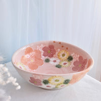 Seto Ware Flower Deep Plate