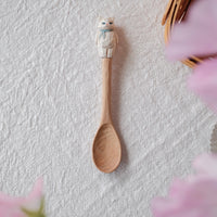 Ayataro Large Spoon - Cat with Blue Neckcloth - aya10