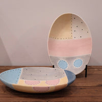 Emishi Kobo 池田匡優&美弥子 - Coloured Oval Plate Medium EK33