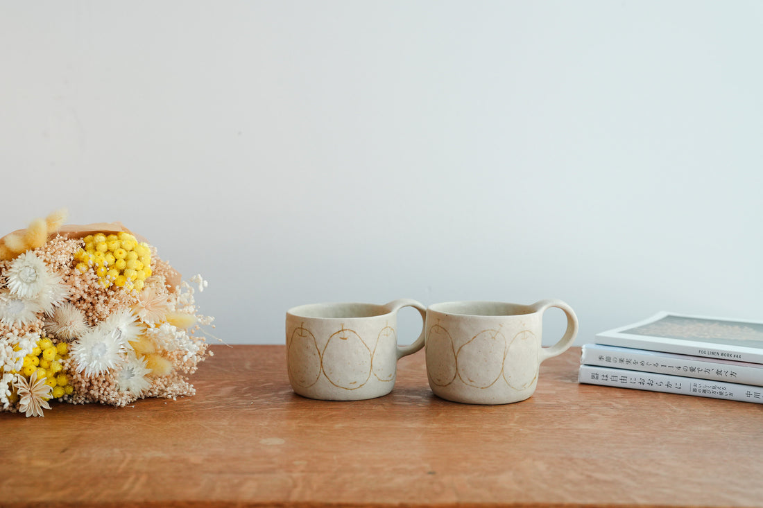 Chiho Yoshida 穗屋工房 Pear Mug - CY38