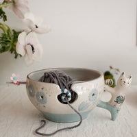 Tsubouchi Mayumi 坪内真弓 Yarn Bowl MT16 - Blue