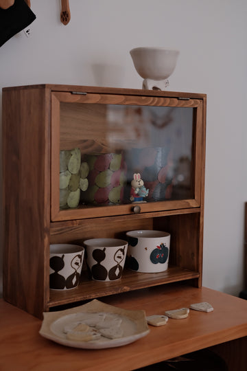 Natural Wood Storage Cabinet - Store Pick Up Only