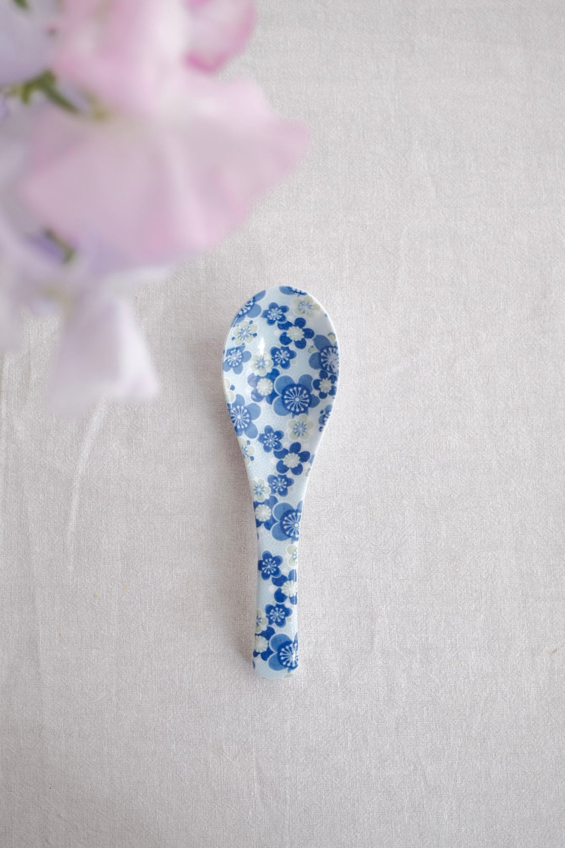 Japanese Ceramic Soup Spoon