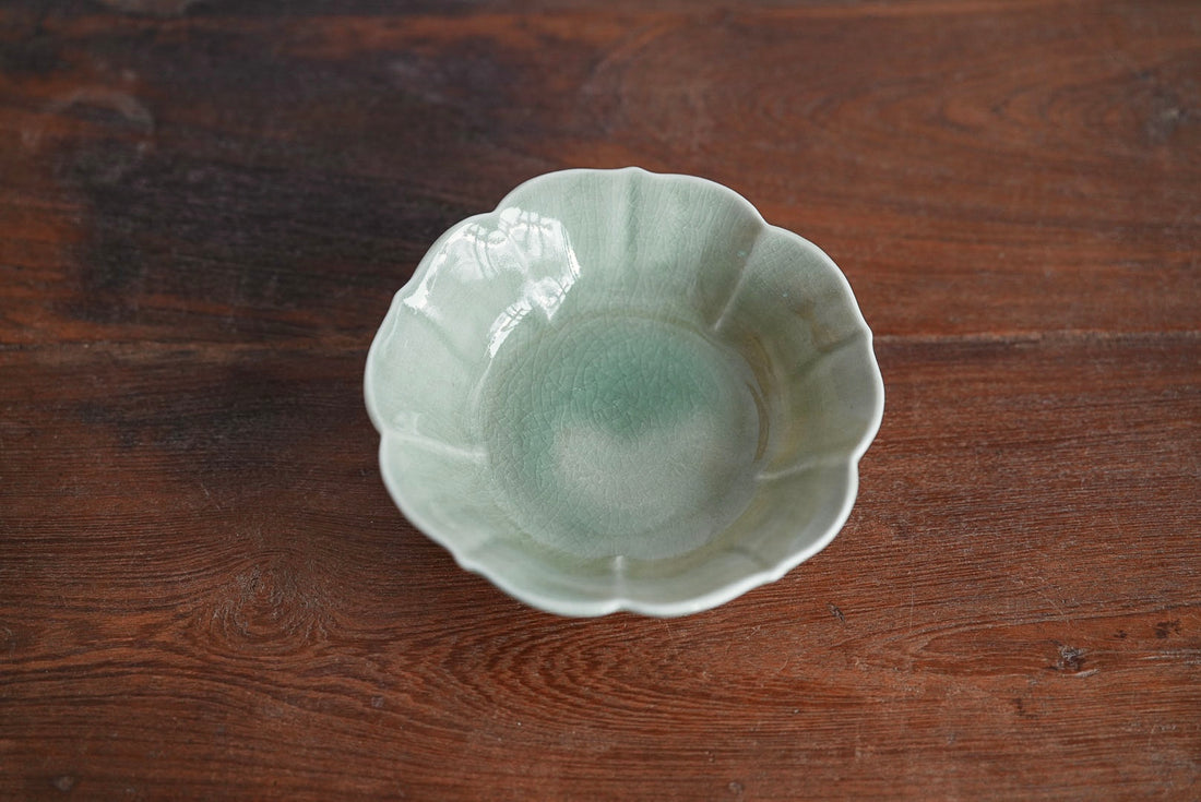 Maya Inamura 稲村真耶 Green Floral Bowl MI03