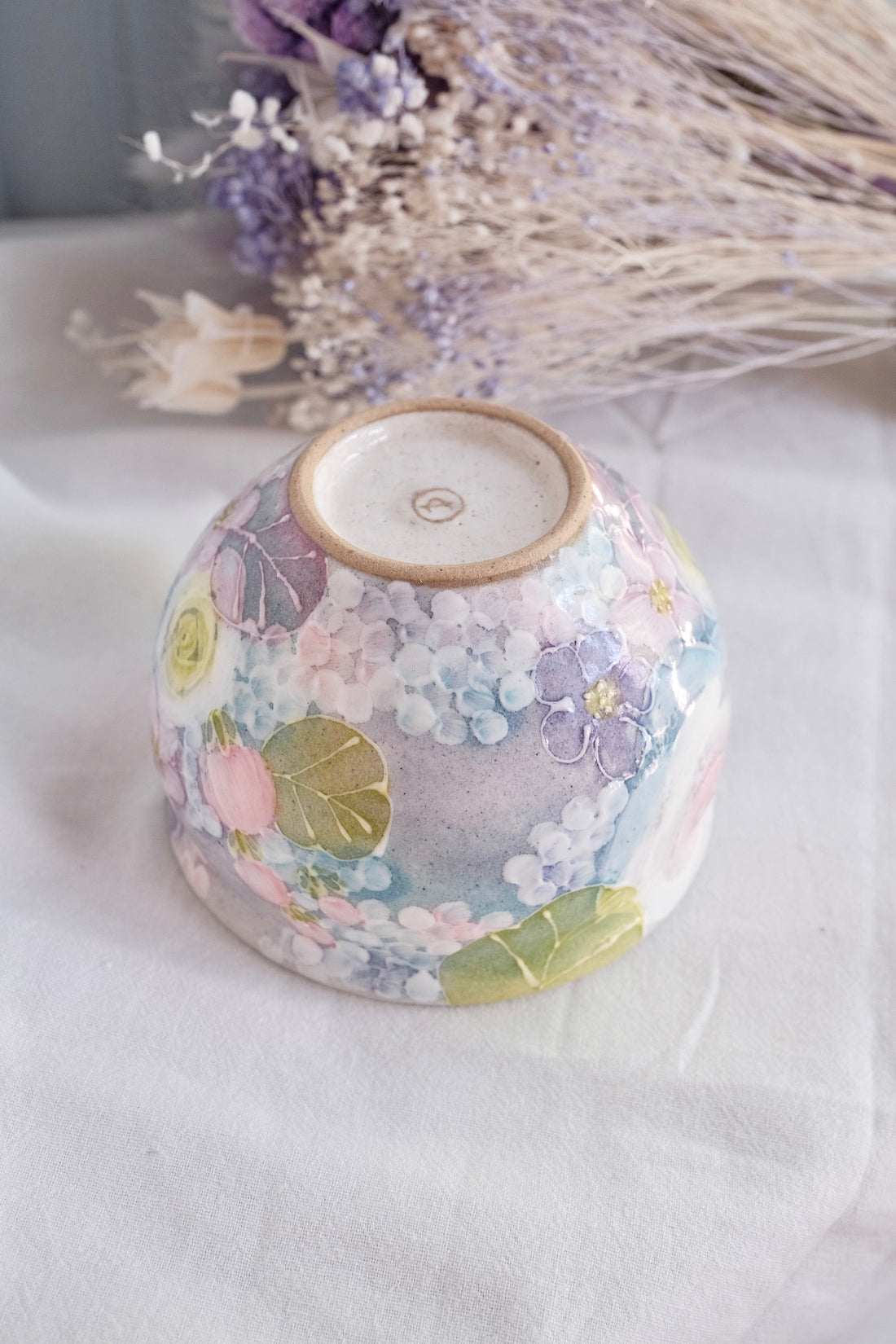 Seto Ware Flower Small Bowl