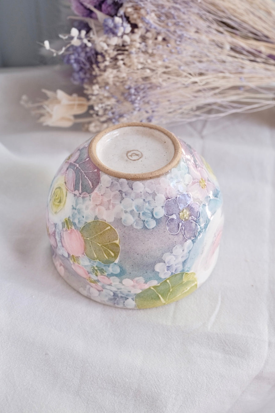 Seto Ware Flower Small Bowl