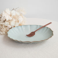 Mino Ware Lotus Oval Plate