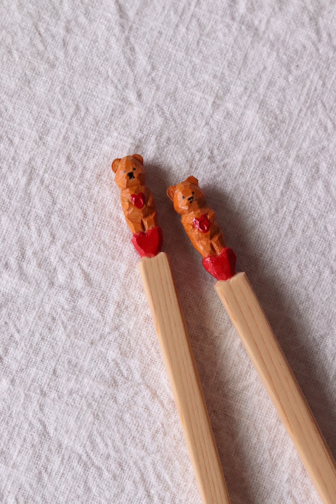 Ayataro Chopsticks - Bear with Heart - aya05