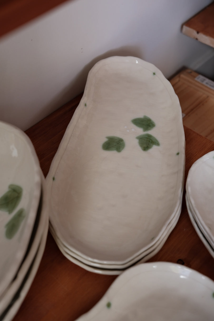 Japanese Shunryoku Green Leaf Large Plate Collection