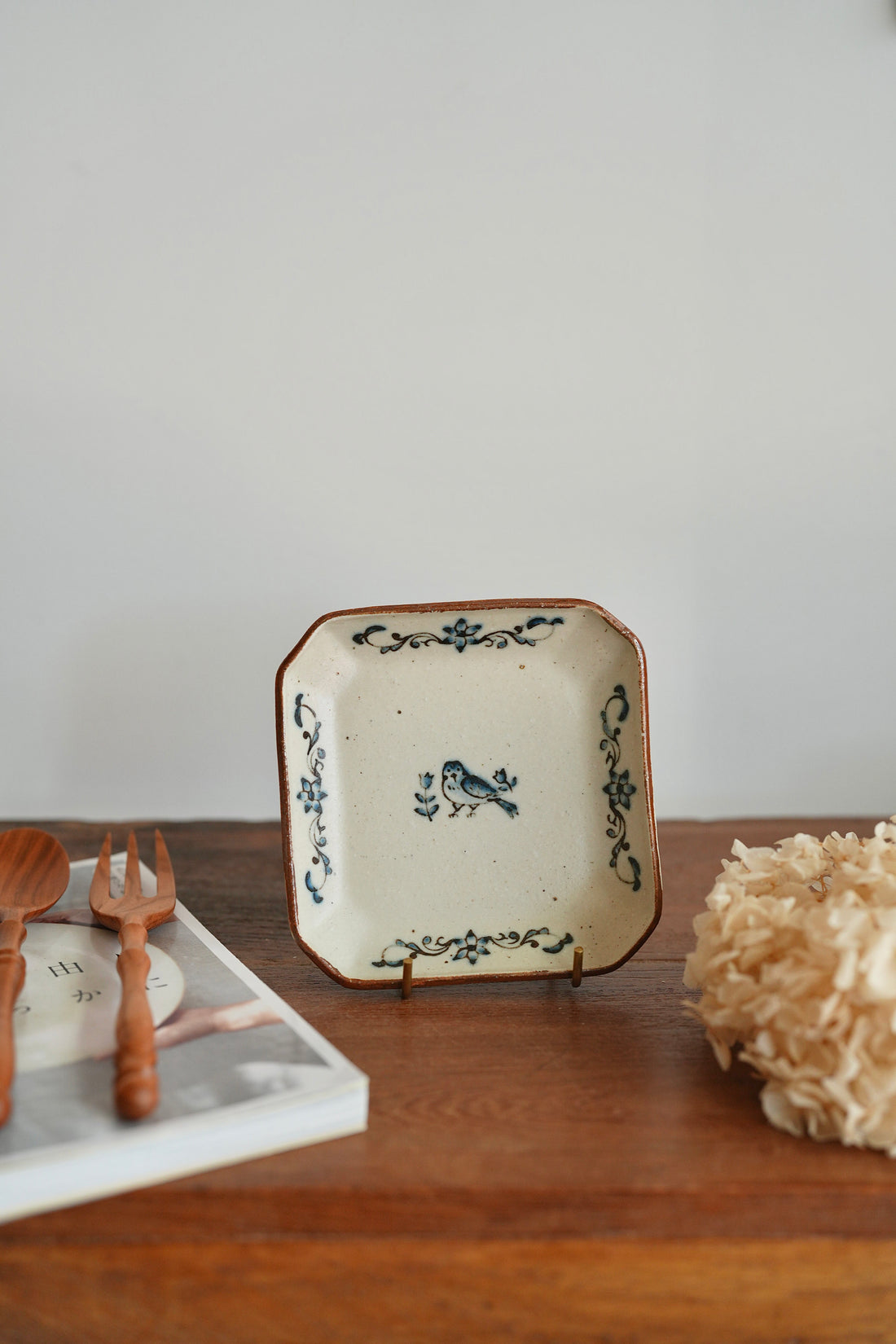 Shinko Nakanishi 中西申幸 Bird Square Plate SN10