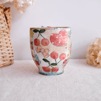 Asako Yamaguchi 山口麻子 Animal Tall Mug with Deco on Handle AI04