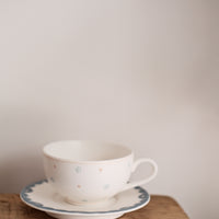 Little Snowflake Ceramic Mug & Saucer Set