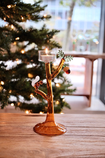 Ichendorf Acorns - Tealight Branch w/Acorn XMAS 24