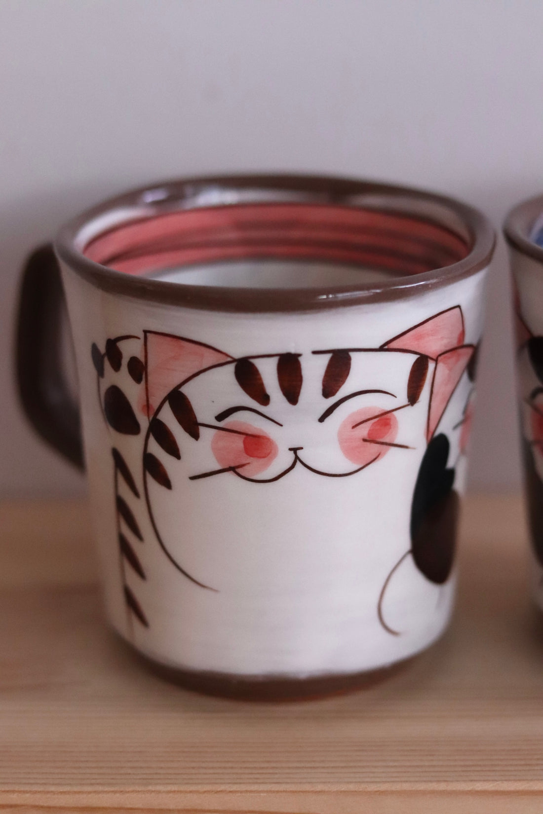 Hasami ware Friendly Cats  Mug