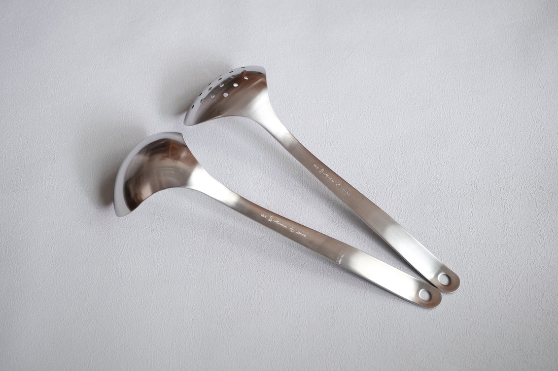 Sori Yanagi Stainless Steel Kitchen Tool - Small Skimmer