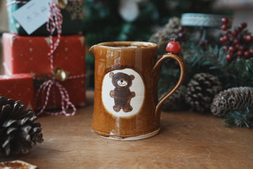 Fumiko Kondo 近藤布美子 - Brown Bear Large Jug FK18