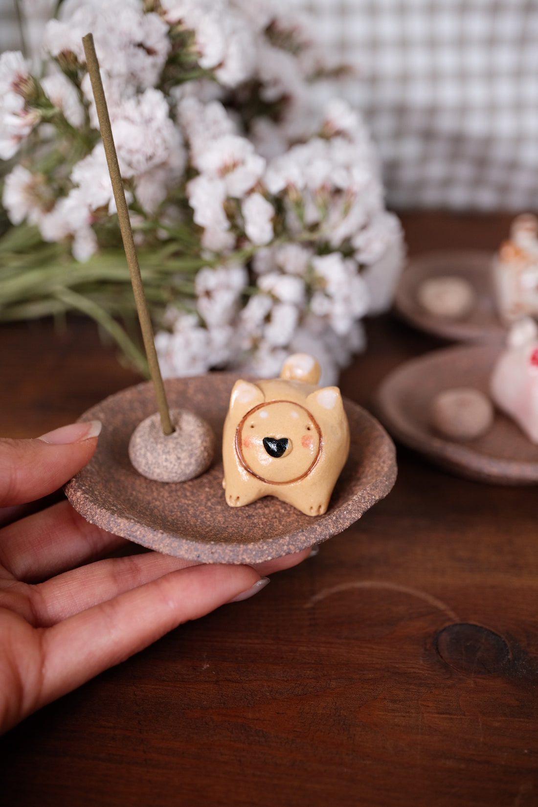 Japanese Clay Animals Incense Holder - Animal Collection