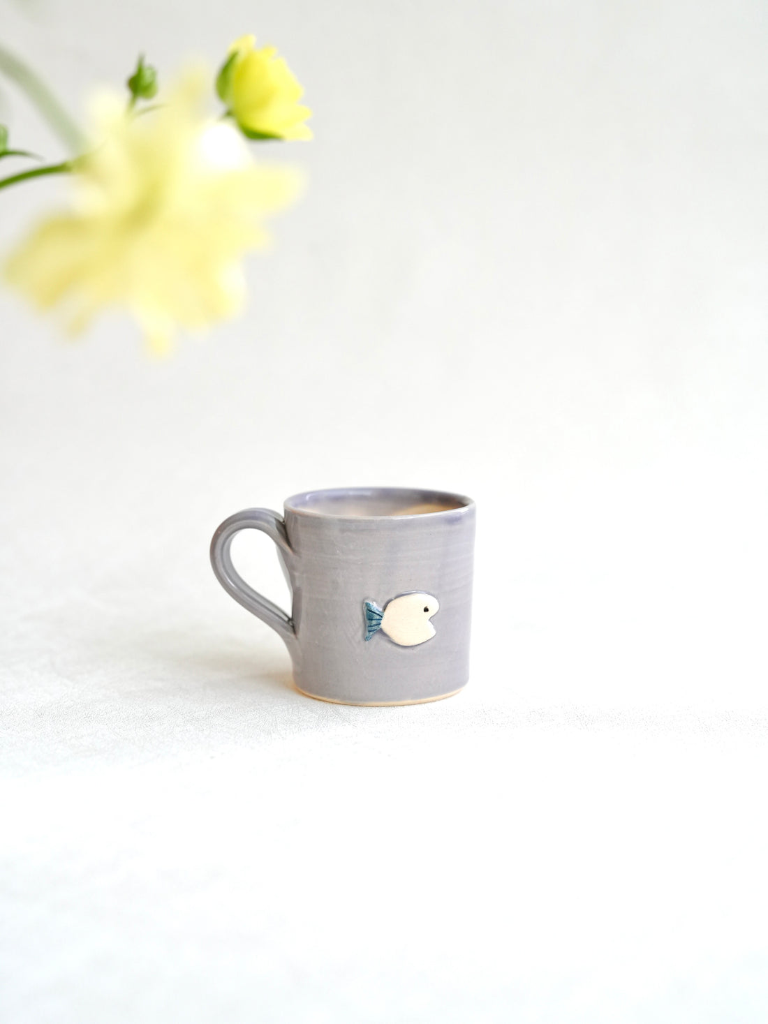 Fumiko Kondo 近藤布美子 - Purple Cat Mug FK10