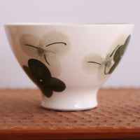 Hasami ware Arita ware Green Flower Rice Bowl