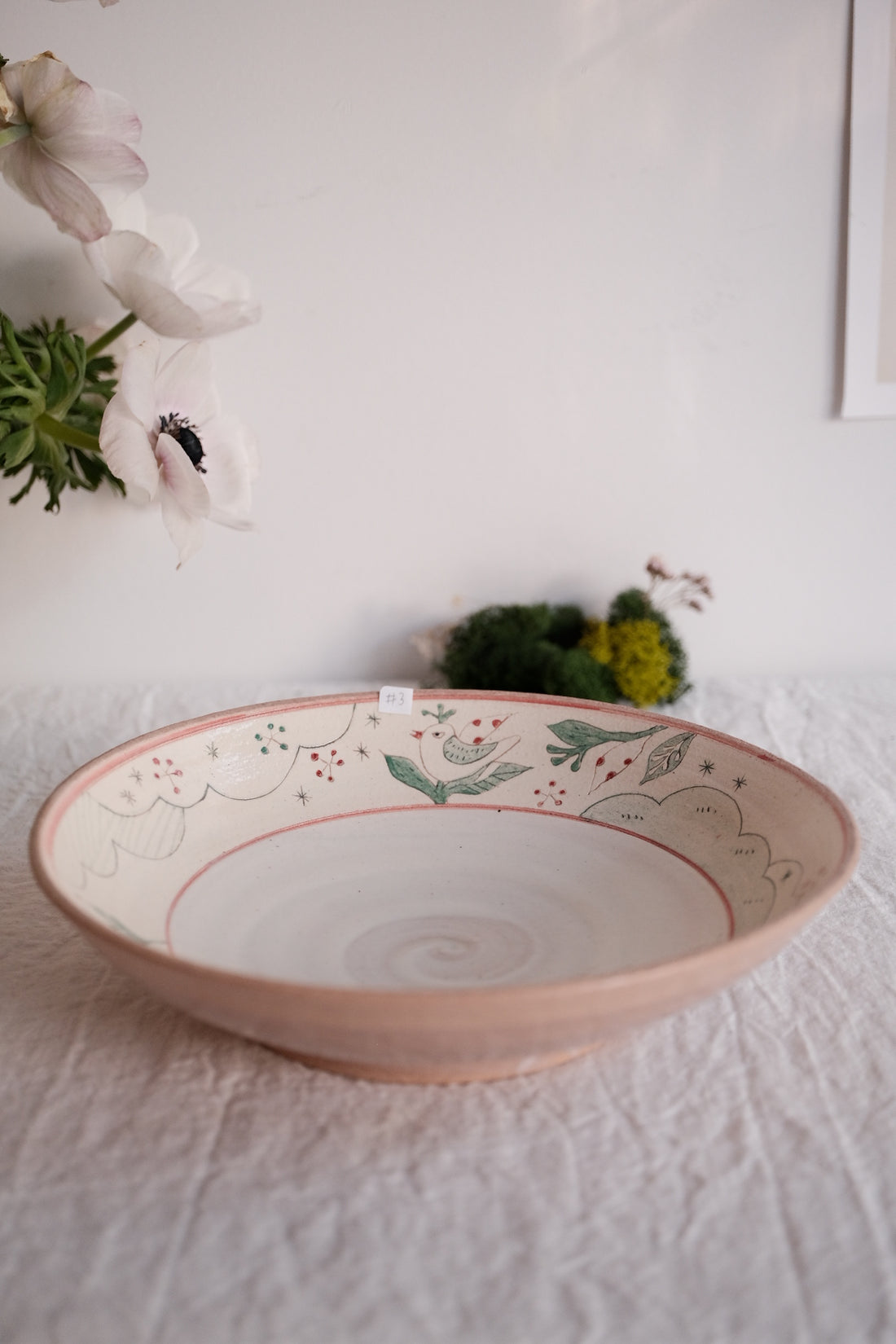 Tsubouchi Mayumi 坪内真弓 Hand Painted Round Plate MT14 - #3