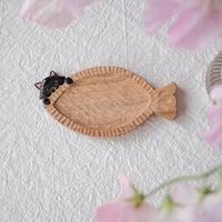 Ayataro Chopsticks Board - Black Cat - aya01