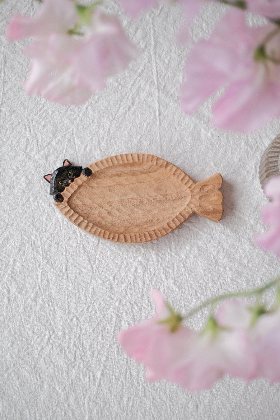 Ayataro Chopsticks Board - Black Cat - aya01