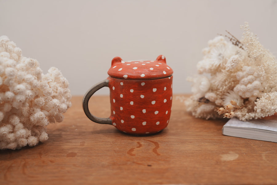 Fumiko Tsuchihashi 土橋文子 - Mug with Lid FT10 #2