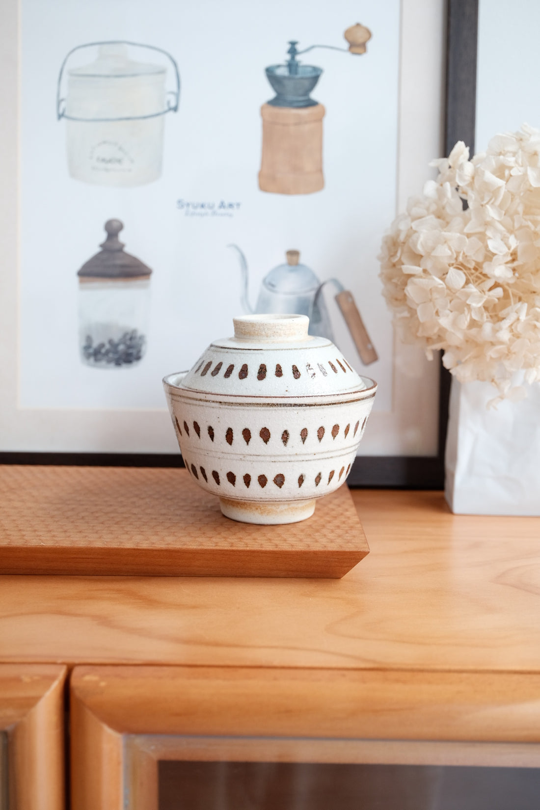 Mino Ware Small Bowl with Lid