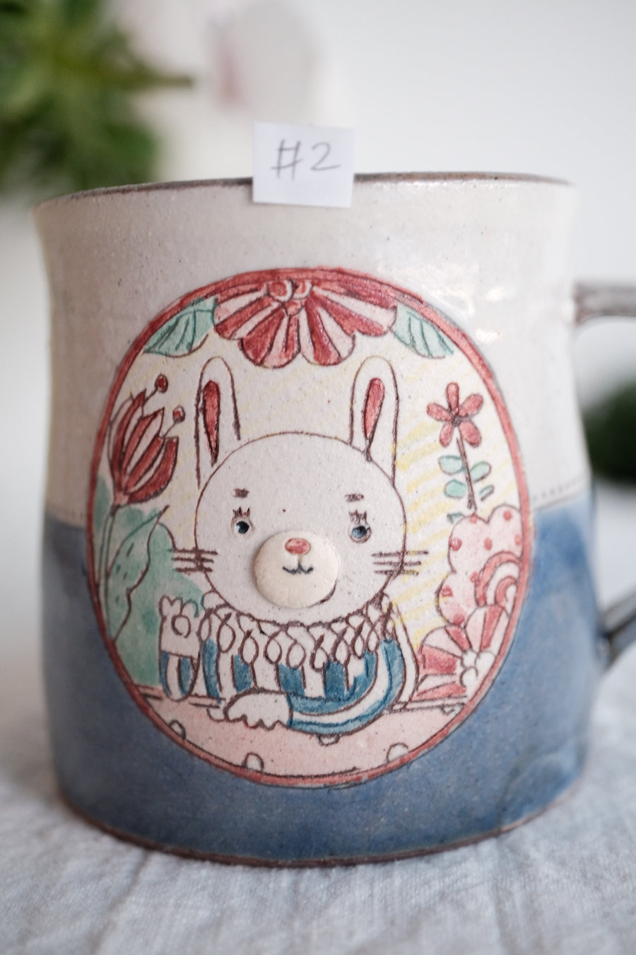 Tsubouchi Mayumi 坪内真弓 Hand Painted Mug MT09 - #2