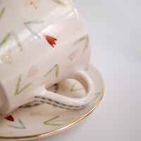 Taki Tomoda 友田多紀 Tulip Cup and Saucer - TT02