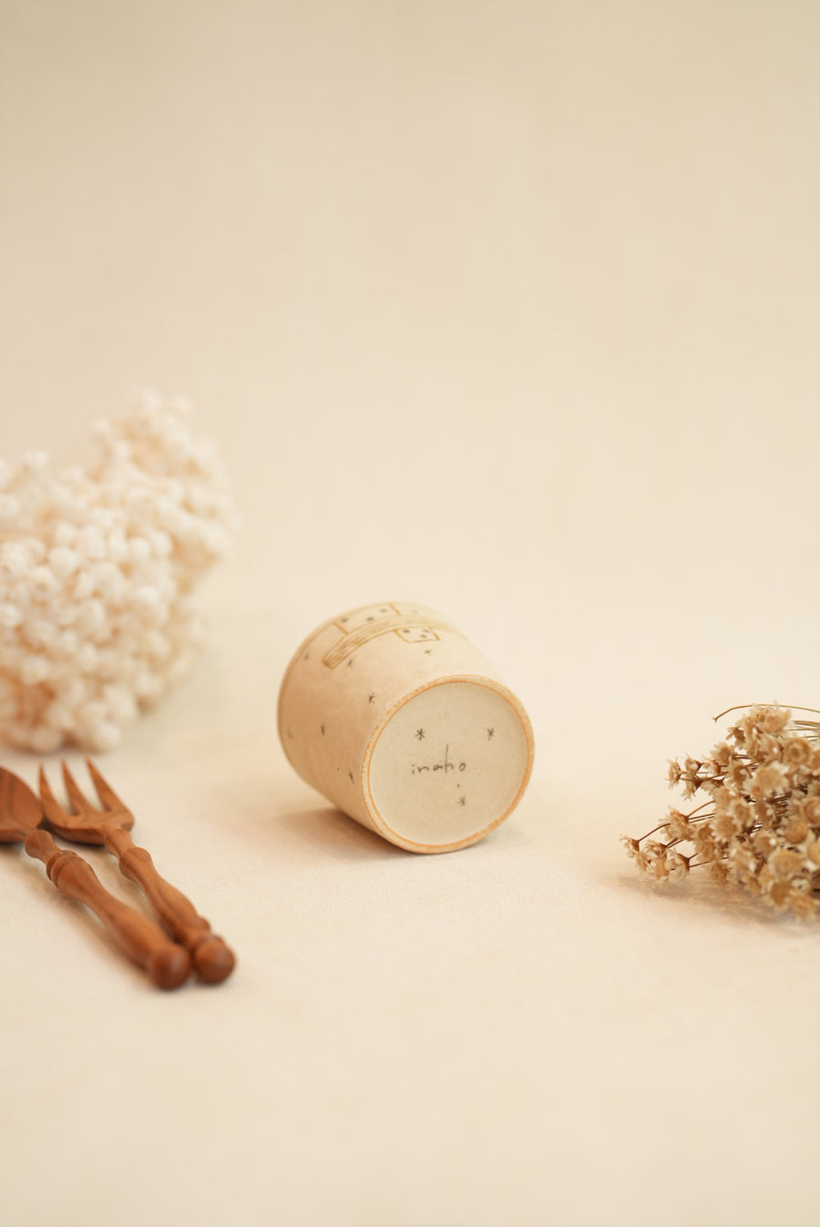 Chiho Yoshida 穗屋工房 Straight Cup -Line & Stars CY20