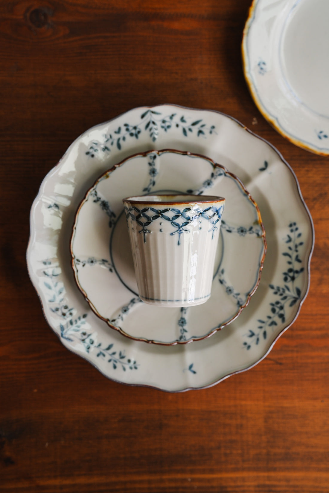 Kazuaki Shimura 志村和晃- Sometsuke Shippo Pattern Cup KAS04