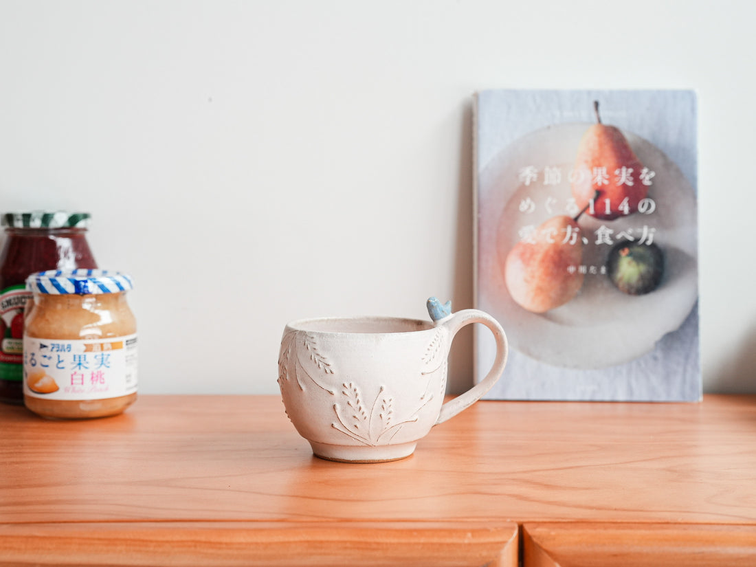 Satomi Motohashi 本橋里美 Bird Mug SM09