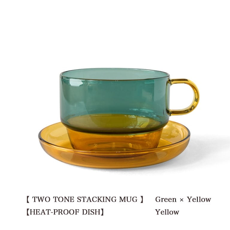 Amabro Ware Two Tone Stacking Mug Set
