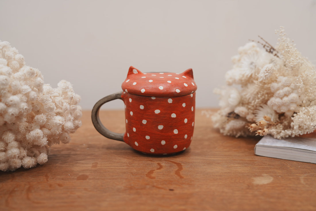 Fumiko Tsuchihashi 土橋文子 - Mug with Lid FT10 #6