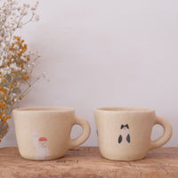 Aya Watanuki 綿貫彩 Mug - Small (Yellow Cat)