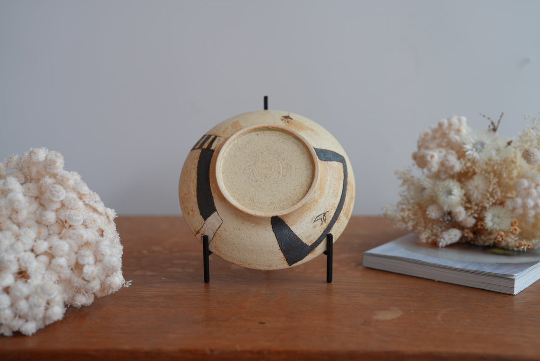 Shoko Hirano 平野照子 Cat Large Bowl SR14 #3